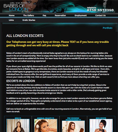 Big selection, high quality, reasonable prices by a reputable London agency